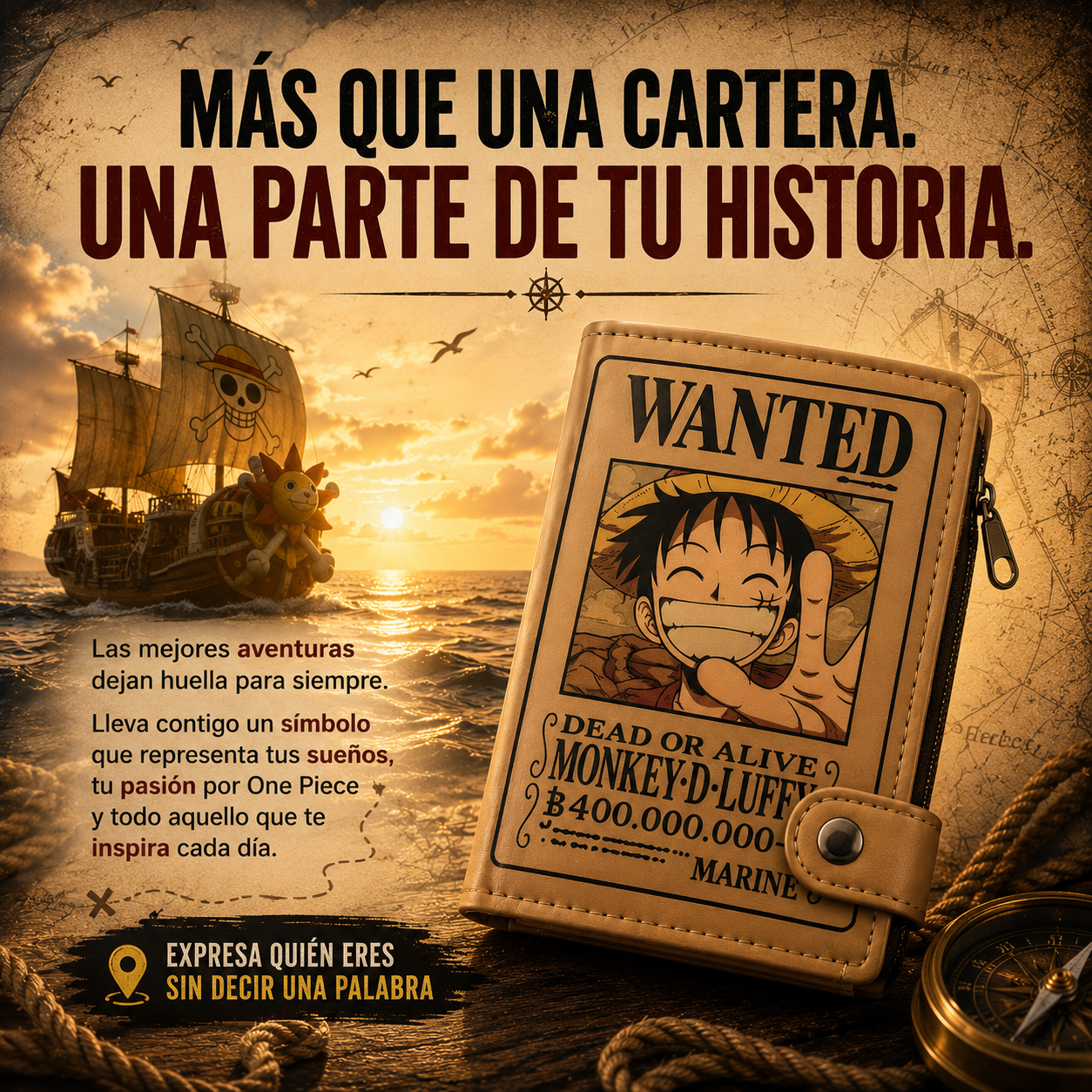 Cartera Wanted de Luffy™