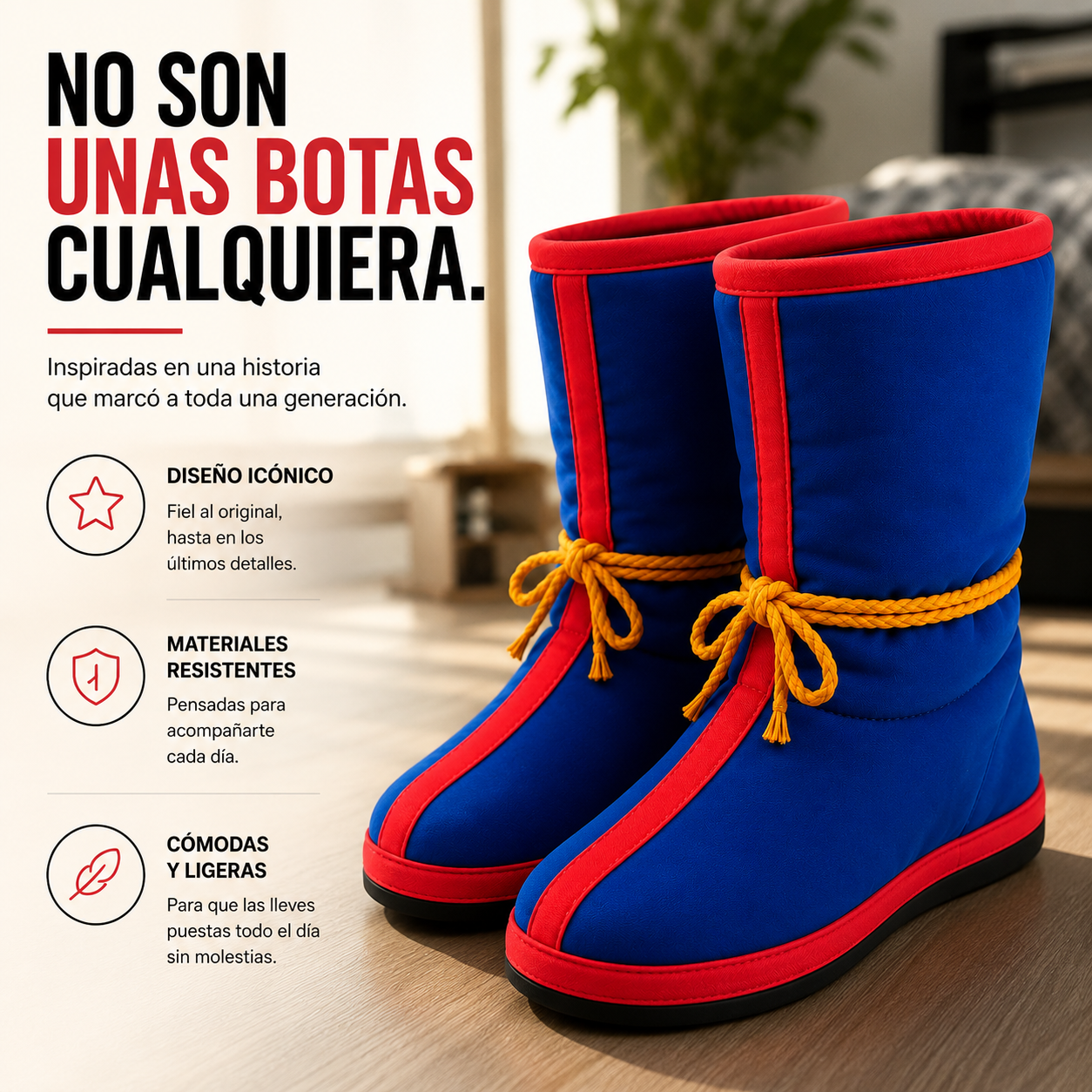 Botas inspiradas en un clásico del anime